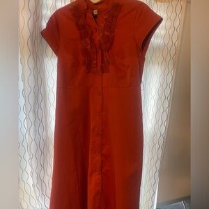 Merona deep orange dress
